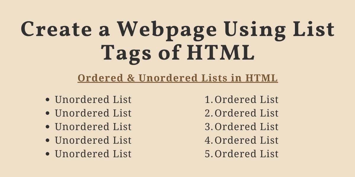 HTML Tags