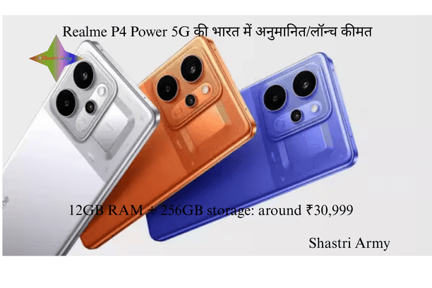Realme P4 Power 5G की भारत में अनुमानित/लॉन्च कीमत