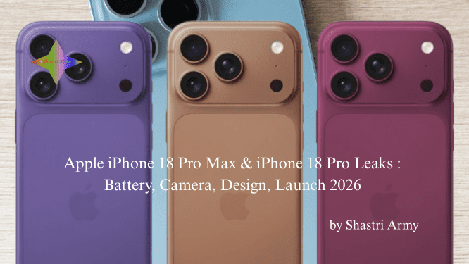 iPhone 18 Pro Max and iPhone 18 Pro