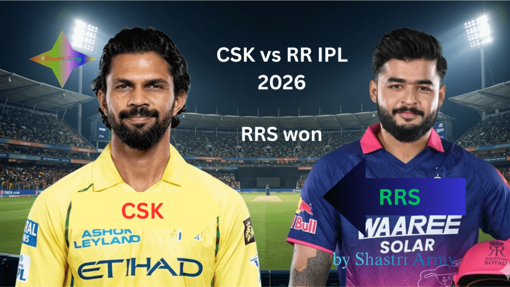 CSK vs RR IPL 2026 Standings